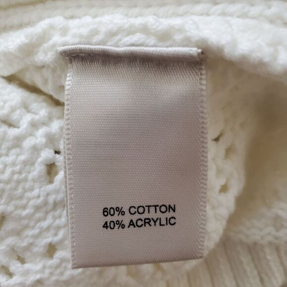 🌻 JOIE 🌻 NEW - 2 Piece Open-Knit Tank & Wide Leg Pants Set - [Large, Ivory] - Picture 13 of 14